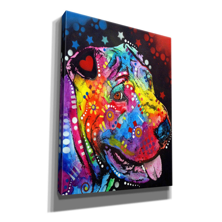 Latitude Run® Shar Pei by Dean Russo Wrapped Canvas Print Wayfair